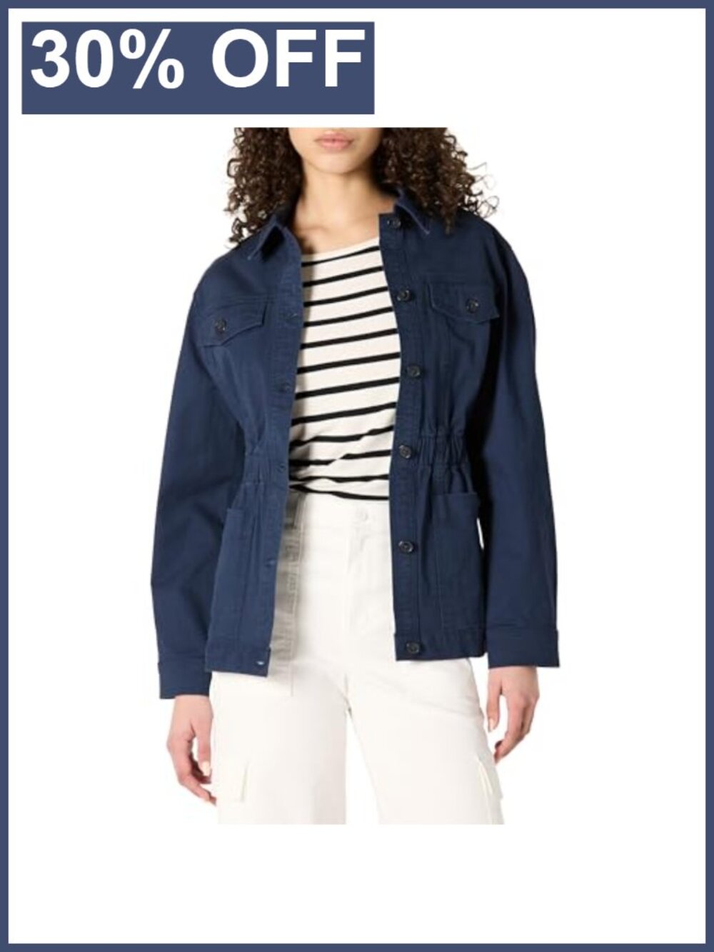 Relaxed-Fit Dropped Shoulder Midweight Cotton Twill Jacket